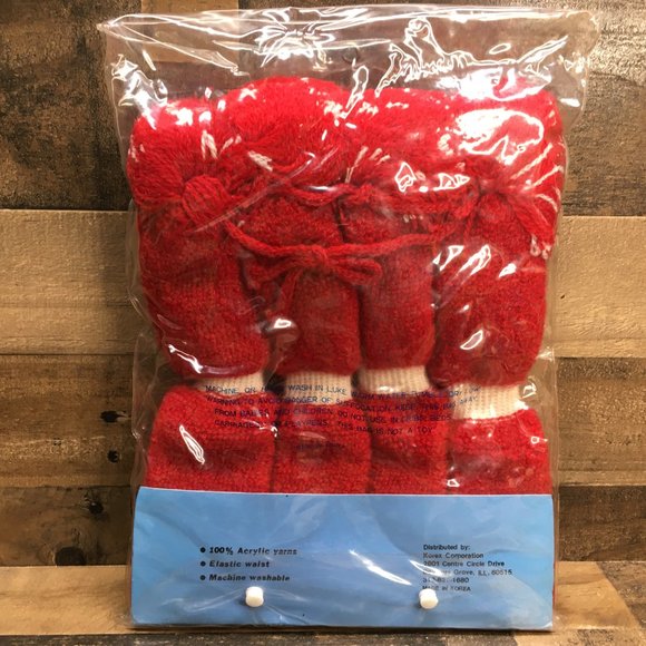 Vintage Korex Boucle' Red Yarn Pom Pom Golf Head Covers *Unopened *Never Used* - Picture 3 of 5